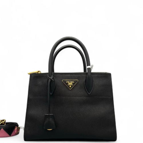 Prada Medium Esplanade Saffiano Calfskin Black