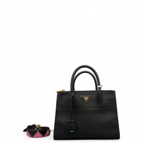 Prada Medium Esplanade Saffiano Calfskin Black