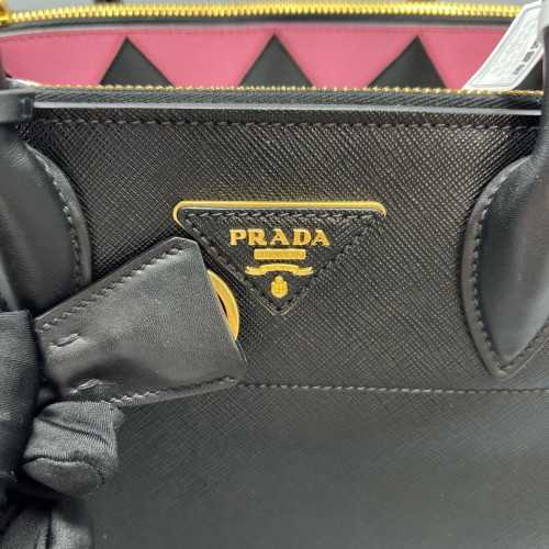 Prada Medium Esplanade Saffiano Calfskin Black