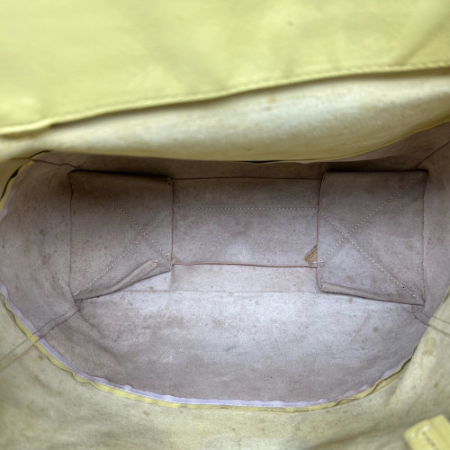 Celine Tote Bag Calfskin Yellow Beige