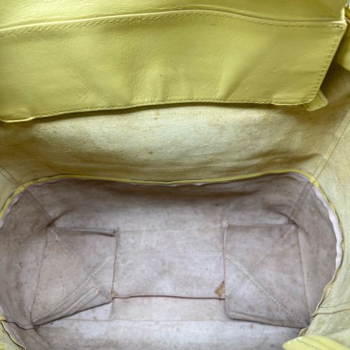 Celine Tote Bag Calfskin Yellow Beige