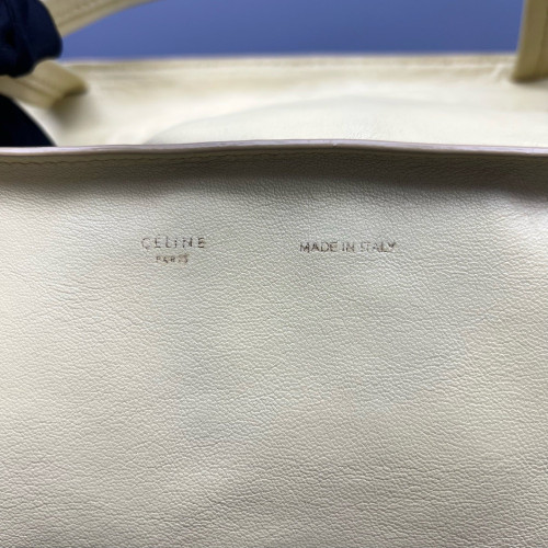 Celine Tote Bag Calfskin Yellow Beige