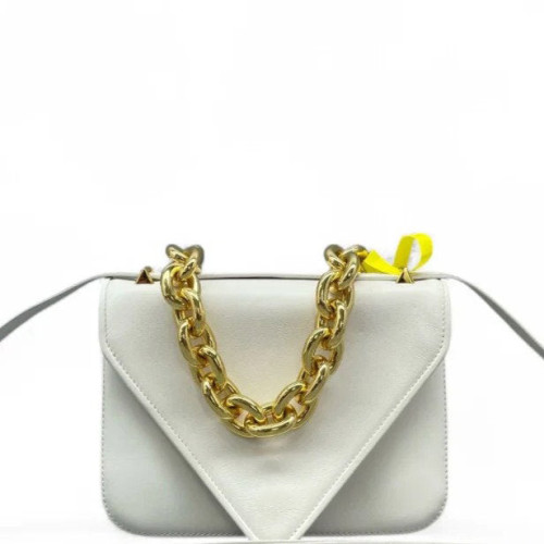 Bottega Veneta Two-Way Bag Calfskin White