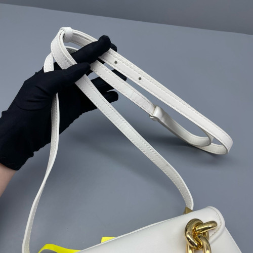 Bottega Veneta Two-Way Bag Calfskin White