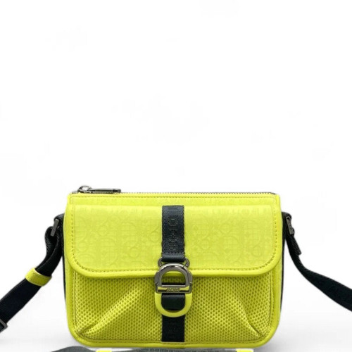 Dior Messenger Canvas Calfskin Light Green