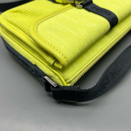 Dior Messenger Canvas Calfskin Light Green