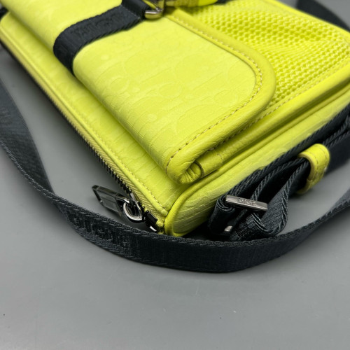 Dior Messenger Canvas Calfskin Light Green