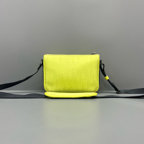 Dior Messenger Canvas Calfskin Light Green