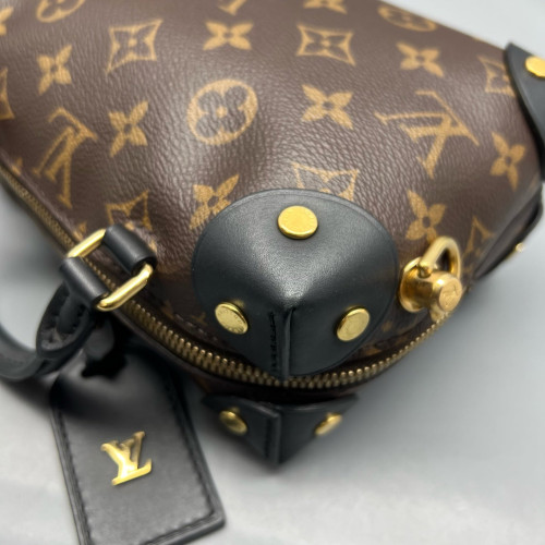 Louis Vuitton Petite Malle Souple Monogram Brown Black
