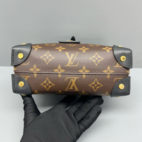 Louis Vuitton Petite Malle Souple Monogram Brown Black