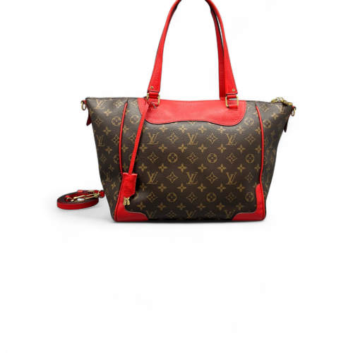 Louis Vuitton Tote Bag Monogram Brown Red Louis Vuitton Tote Bag Monogram Brown Red