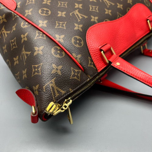 Louis Vuitton Tote Bag Monogram Brown Red Louis Vuitton Tote Bag Monogram Brown Red