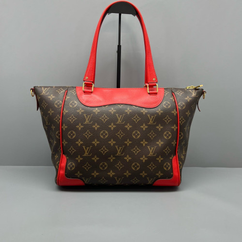 Louis Vuitton Tote Bag Monogram Brown Red Louis Vuitton Tote Bag Monogram Brown Red