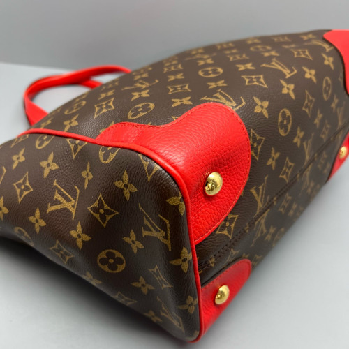 Louis Vuitton Tote Bag Monogram Brown Red Louis Vuitton Tote Bag Monogram Brown Red