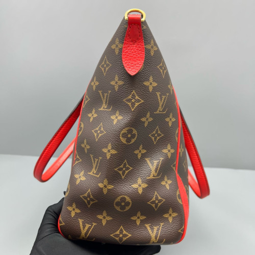 Louis Vuitton Tote Bag Monogram Brown Red Louis Vuitton Tote Bag Monogram Brown Red