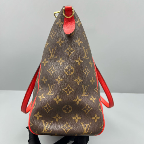 Louis Vuitton Tote Bag Monogram Brown Red Louis Vuitton Tote Bag Monogram Brown Red