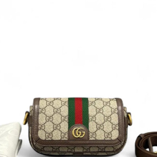 Gucci 1955 Messenger GG Supreme Monogram Beige Ebony Beige Brown