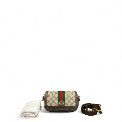 Gucci 1955 Messenger GG Supreme Monogram Beige Ebony Beige Brown