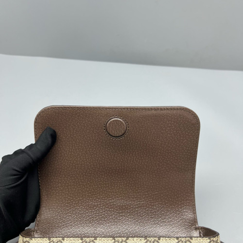 Gucci 1955 Messenger GG Supreme Monogram Beige Ebony Beige Brown