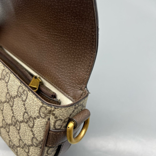 Gucci 1955 Messenger GG Supreme Monogram Beige Ebony Beige Brown