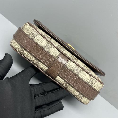 Gucci 1955 Messenger GG Supreme Monogram Beige Ebony Beige Brown
