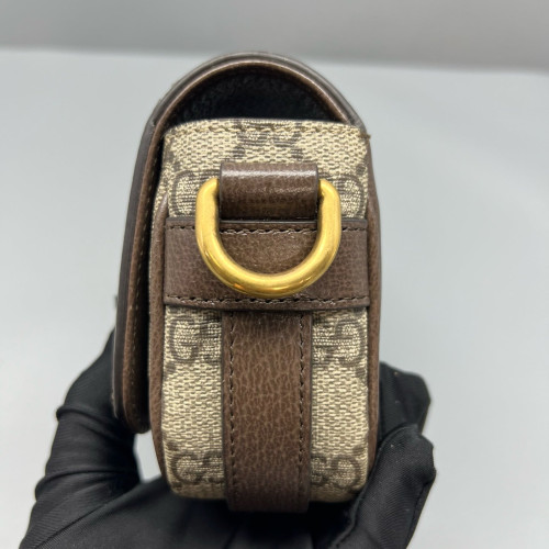 Gucci 1955 Messenger GG Supreme Monogram Beige Ebony Beige Brown