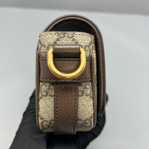 Gucci 1955 Messenger GG Supreme Monogram Beige Ebony Beige Brown