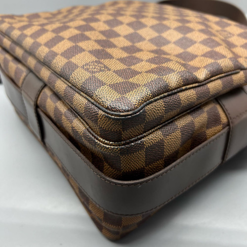 Louis Vuitton Naviglio Shoulder Bag Damier Ebene Brown