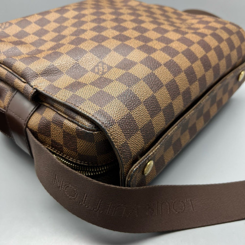 Louis Vuitton Naviglio Shoulder Bag Damier Ebene Brown