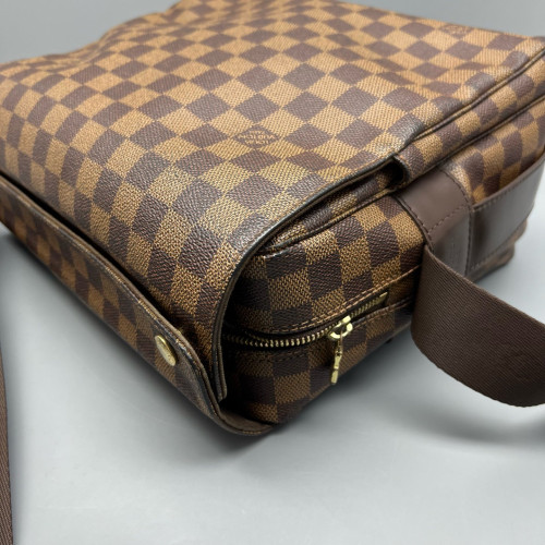 Louis Vuitton Naviglio Shoulder Bag Damier Ebene Brown