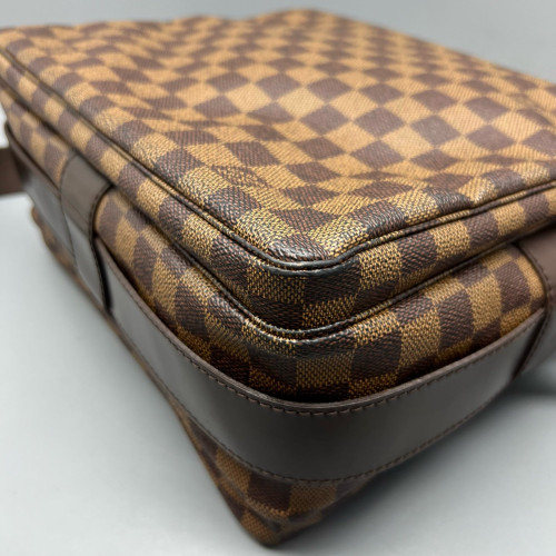 Louis Vuitton Naviglio Shoulder Bag Damier Ebene Brown
