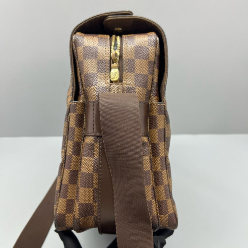 Louis Vuitton Naviglio Shoulder Bag Damier Ebene Brown
