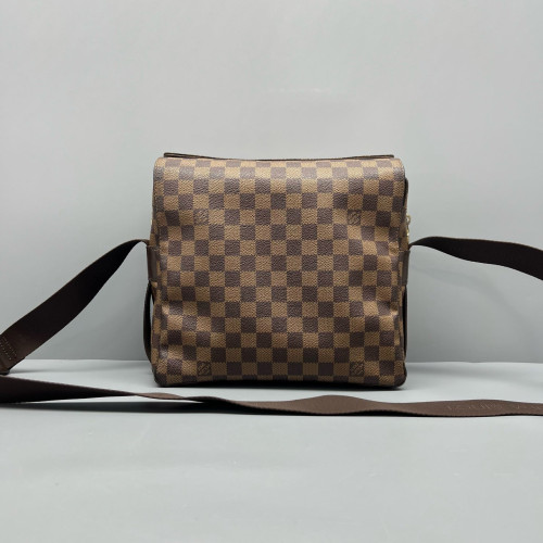 Louis Vuitton Naviglio Shoulder Bag Damier Ebene Brown
