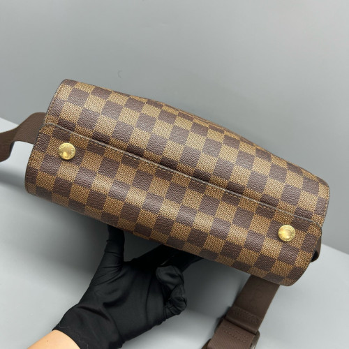 Louis Vuitton Naviglio Shoulder Bag Damier Ebene Brown