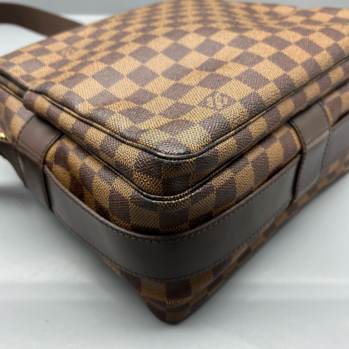 Louis Vuitton Naviglio Shoulder Bag Damier Ebene Brown
