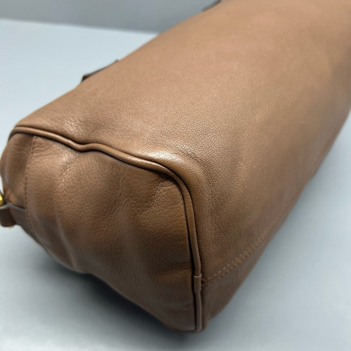 Loewe Clutch Grained Calfskin Brown