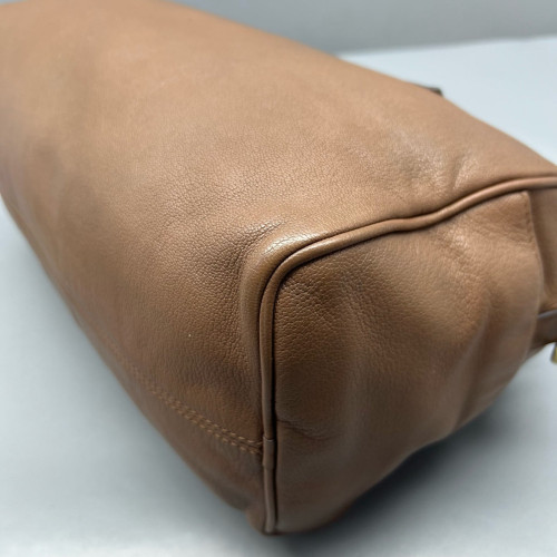 Loewe Clutch Grained Calfskin Brown