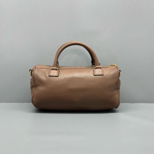 Loewe Clutch Grained Calfskin Brown