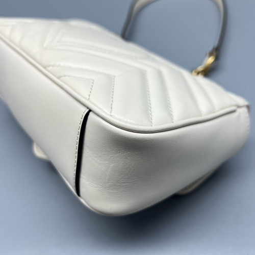 Gucci Mini GG Marmont Calfskin White