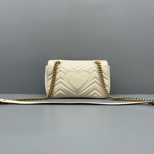 Gucci Mini GG Marmont Calfskin White