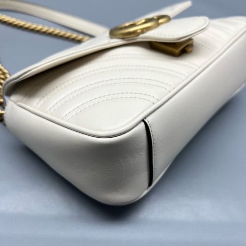 Gucci Mini GG Marmont Calfskin White