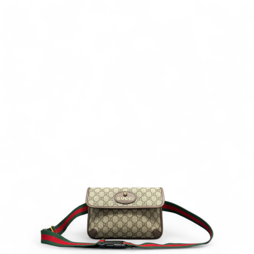 Gucci Neo Vintage Belt Bag GG Supreme Monogram Beige Brown