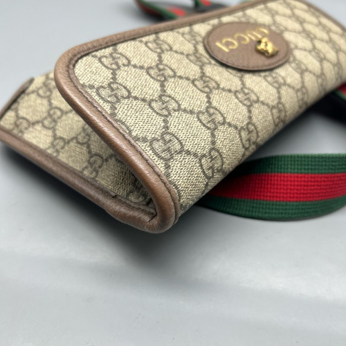 Gucci Neo Vintage Belt Bag GG Supreme Monogram Beige Brown