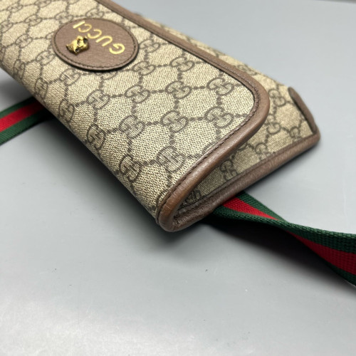 Gucci Neo Vintage Belt Bag GG Supreme Monogram Beige Brown