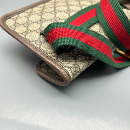 Gucci Neo Vintage Belt Bag GG Supreme Monogram Beige Brown