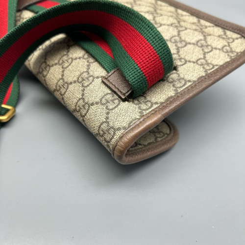 Gucci Neo Vintage Belt Bag GG Supreme Monogram Beige Brown