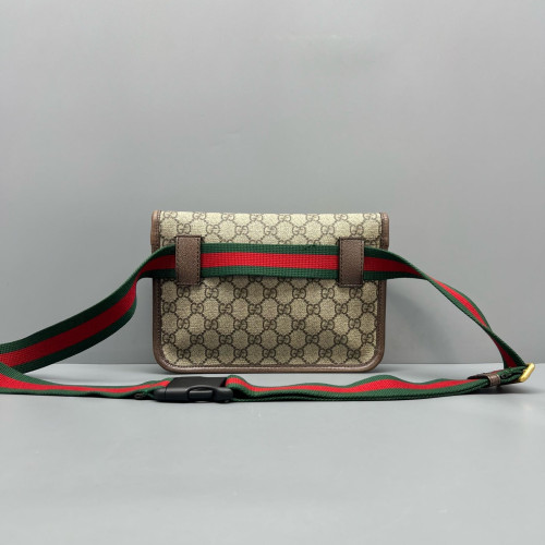 Gucci Neo Vintage Belt Bag GG Supreme Monogram Beige Brown
