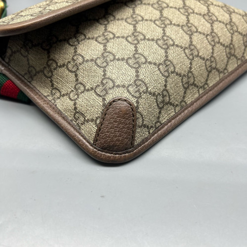 Gucci Neo Vintage Belt Bag GG Supreme Monogram Beige Brown