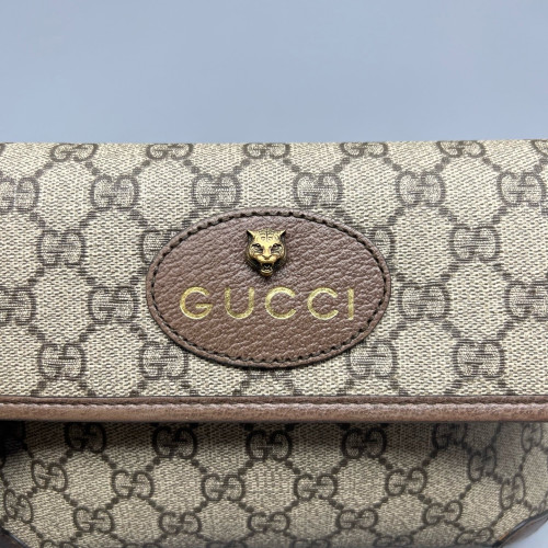 Gucci Neo Vintage Belt Bag GG Supreme Monogram Beige Brown