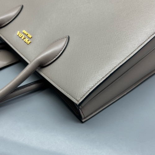 Prada Galleria Tote Calfskin Grey
